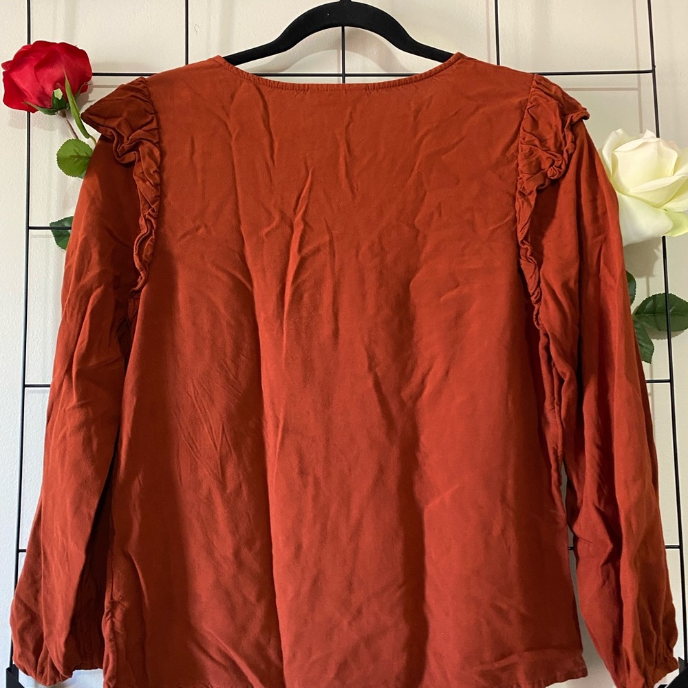 Button-Up Peasant Blouse-Universal Thread - image 3